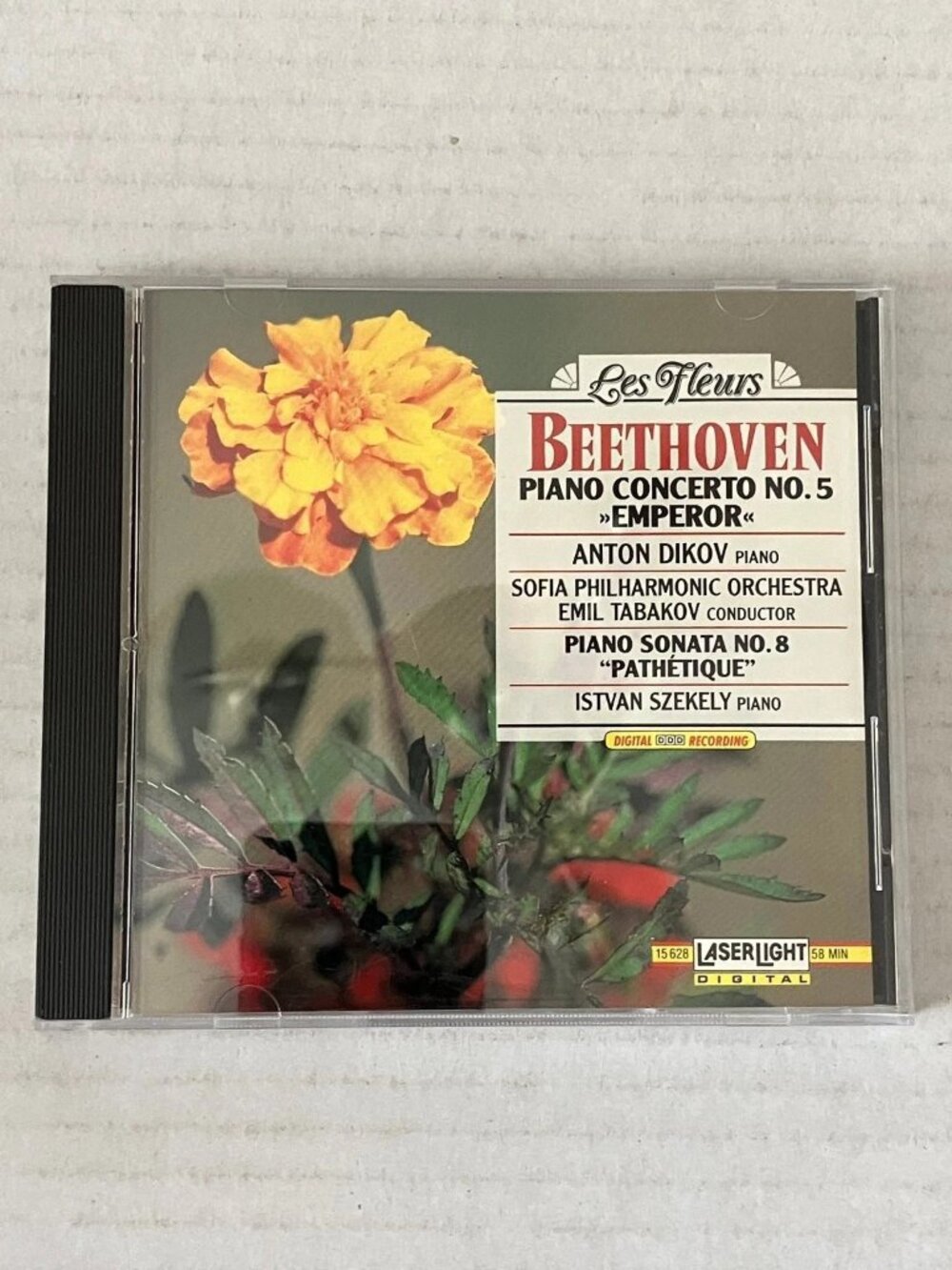 Beethoven Piano Concerto 5 Piano Sonata 8 Laserlight CD like new